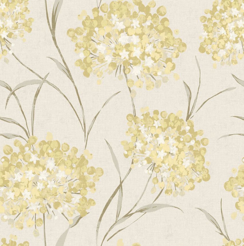 Wallpaper, Yellow, Beige, Floral Pattern, 140330, Laura Ashley 4