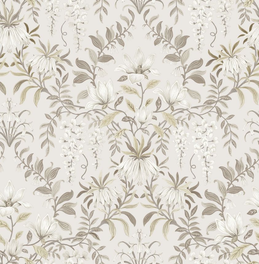 Floral Wallpaper, Beige, Brown, 140335, Laura Ashley 4