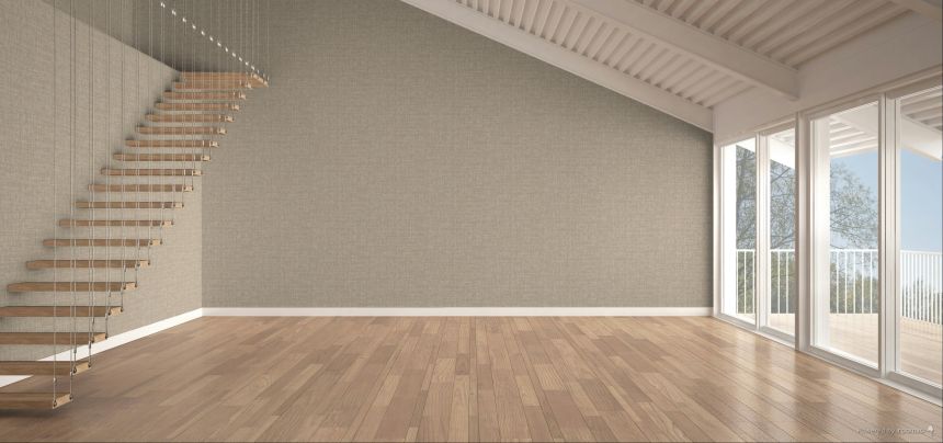 Wallpaper, brown, beige, fabric imitation, 6693, Metamorphosis, Pigmenta, Parato by Cristiana Masi