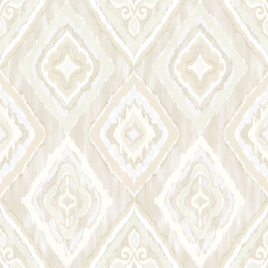 Wallpaper, white, beige, fabric imitation, AU41401, Aurelia, Prestige Wallcoverings
