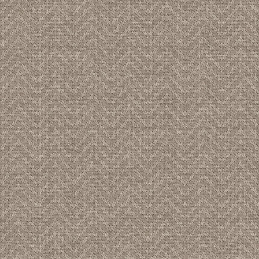 Geometric wallpaper, brown, beige, fabric imitation, 140089, Abigail Ahern vol.1
