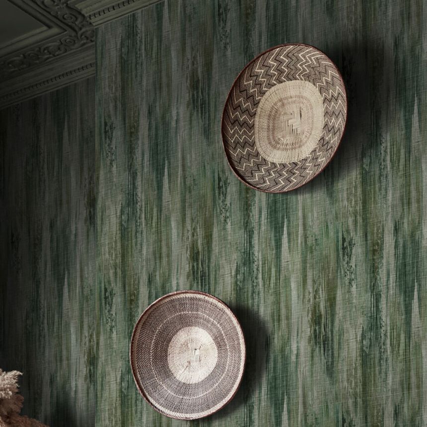 Luxury wallpaper, green, white, old wood imitation, 140107, Abigail Ahern vol.1