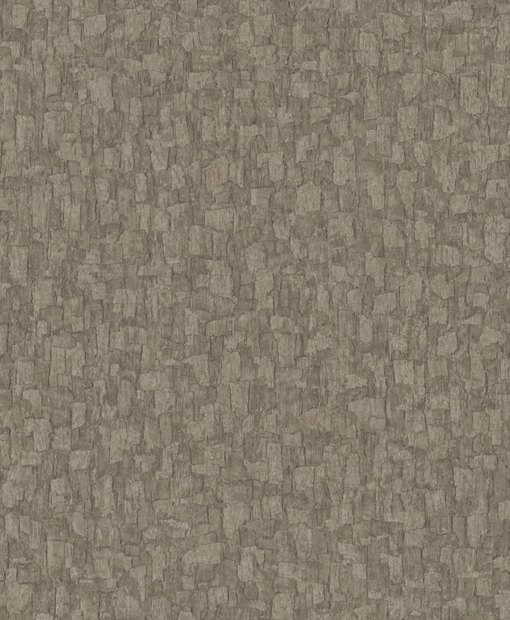 Wallpaper, brown-grey, tree bark effect, SF1014, Surfaces, Grandeco