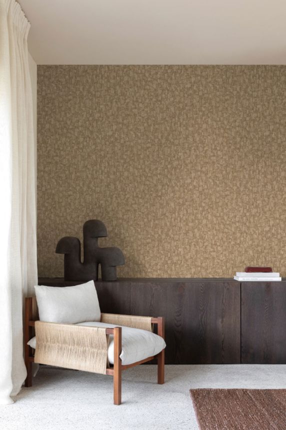 Wallpaper, light brown, tree bark effect, SF1027, Surfaces, Grandeco