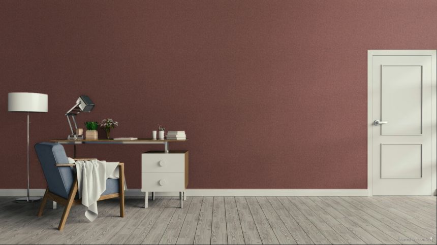 Wallpaper, burgundy, silver, mottled fabric effect, SF1111, Surfaces, Grandeco