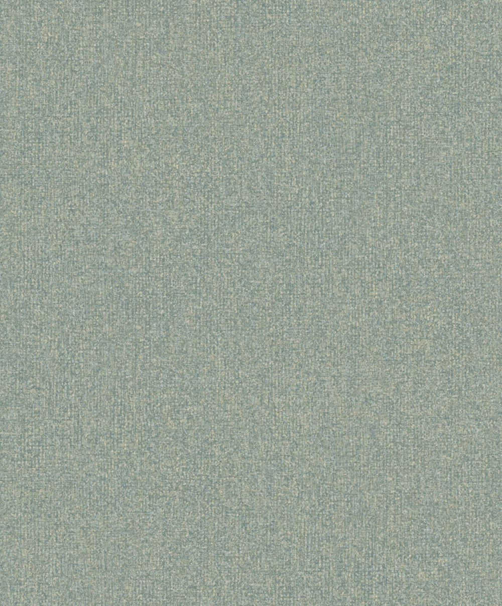 Wallpaper, green, pale blue, mottled fabric effect, SF1112, Surfaces, Grandeco