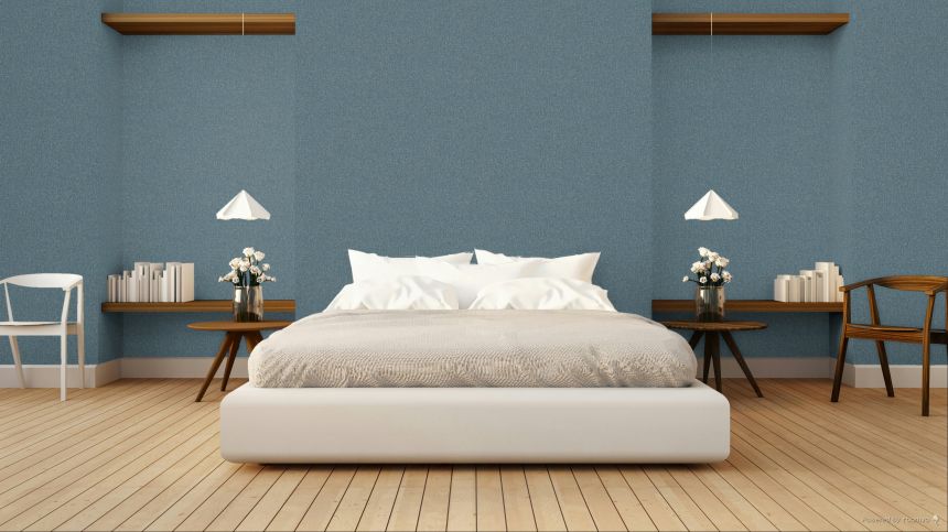 Wallpaper, blue, mottled fabric effect, SF1116, Surfaces, Grandeco