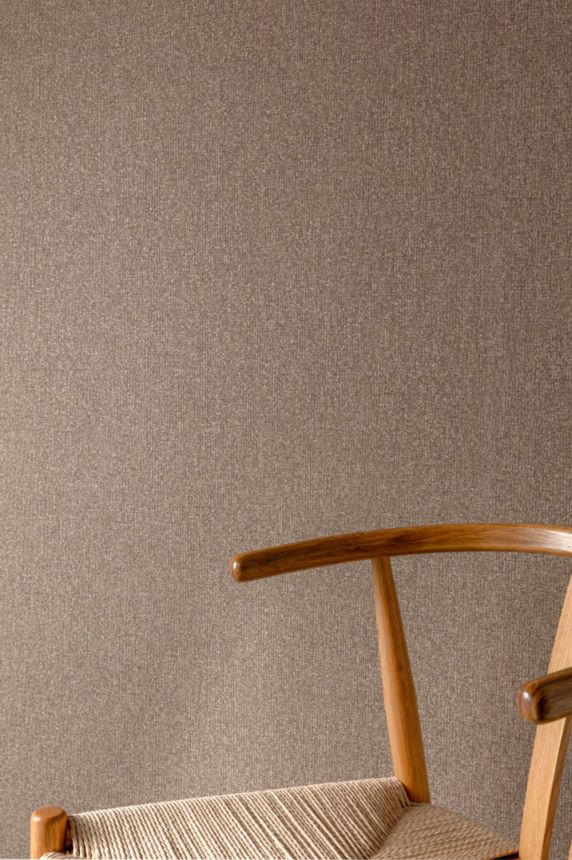 Wallpaper, dark brown, grey, mottled fabric effect, SF1119, Surfaces, Grandeco