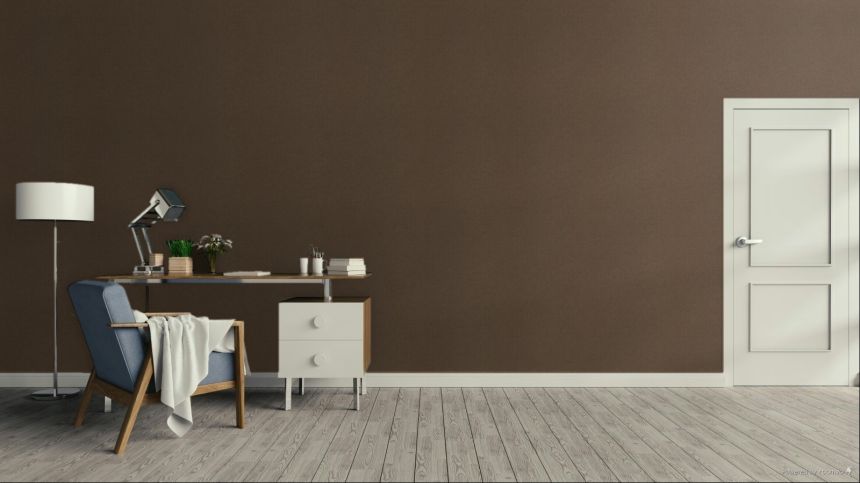 Wallpaper, dark brown, gold, coarse fabric effect, SF1210, Surfaces, Grandeco