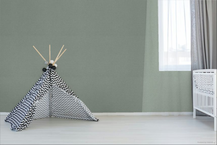 Wallpaper, turquoise, silver, coarse fabric effect, SF1212, Surfaces, Grandeco