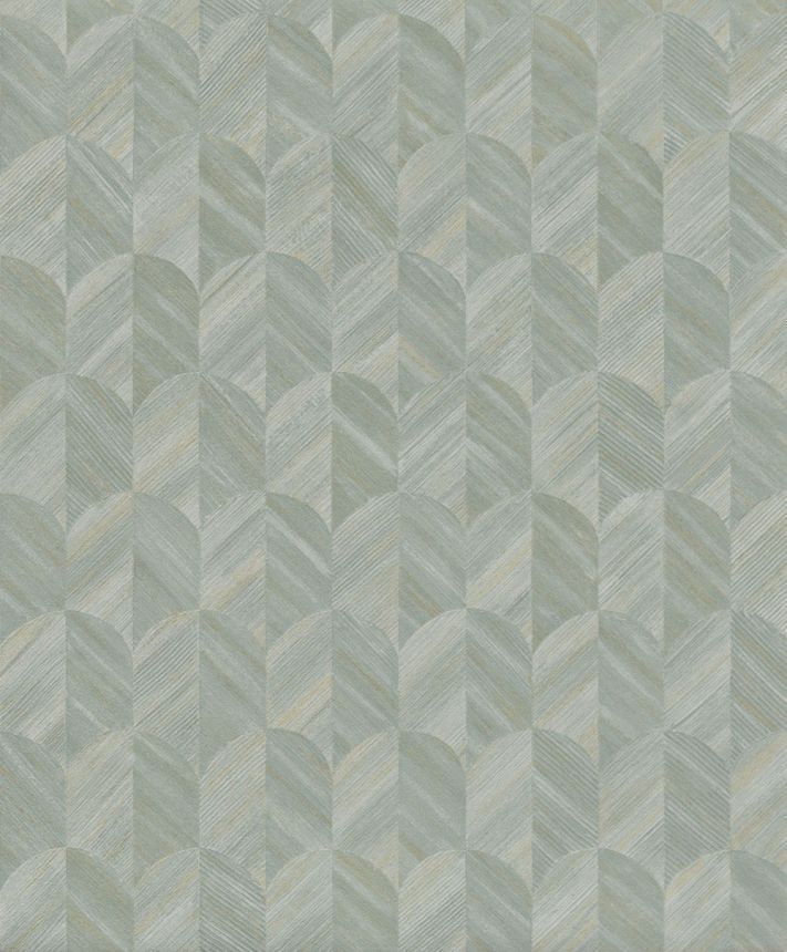Wallpaper, turquoise, graphic pattern, SF3212, Surfaces, Grandeco