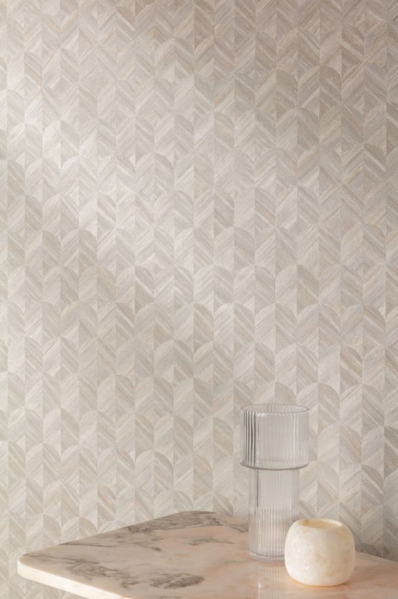 Wallpaper, grey, graphic pattern, SF3234, Surfaces, Grandeco