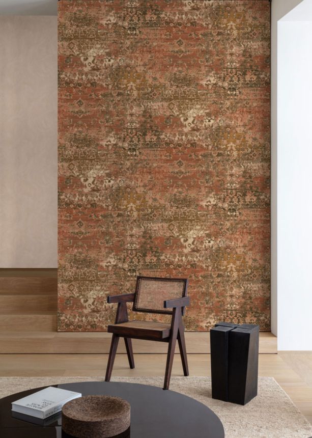 Wallpaper, red, vintage ornaments, CO3103, Concept, Grandeco