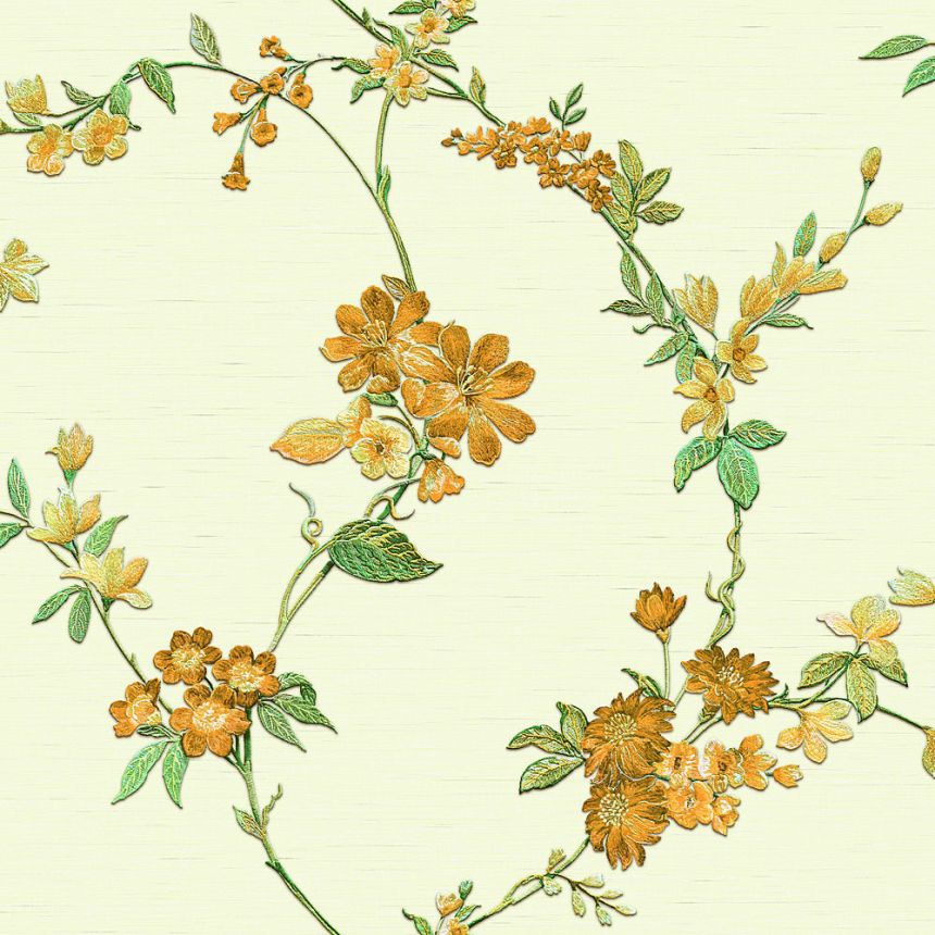 Luxury non-woven floral wallpaper FT221212, Fabric Touch, Design ID