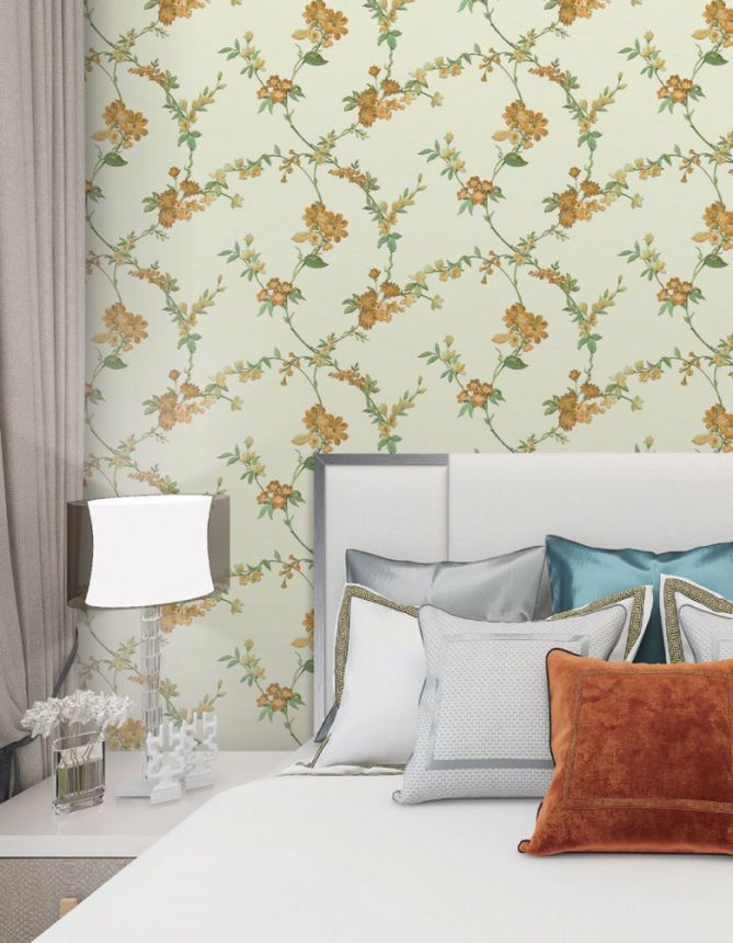 Luxury non-woven floral wallpaper FT221212, Fabric Touch, Design ID