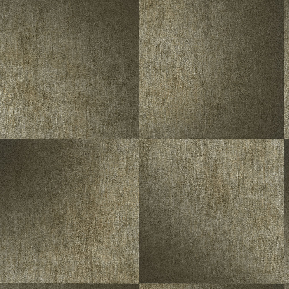 Brown geometric design wallpaper with a fabric texture 45254, Feeling, Emiliana