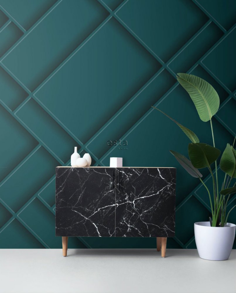 Non-woven geometric 3d wall mural 158964, 2 x 2,79 m, Art Deco, Esta