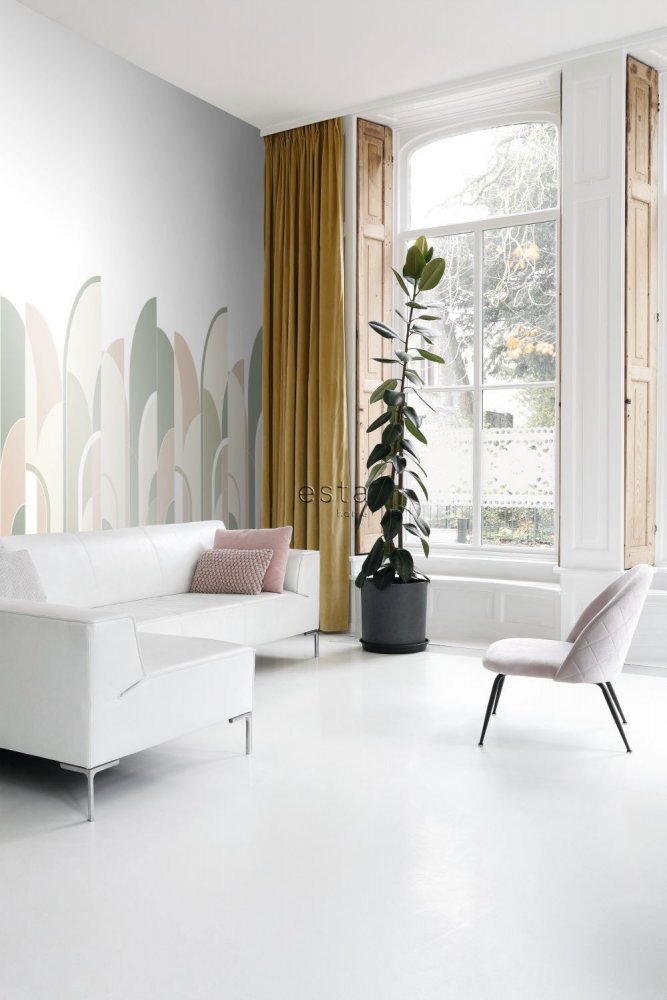 Non-woven geometric wall mural 158956, 1,5 x 2,79 m, Art Deco, Esta