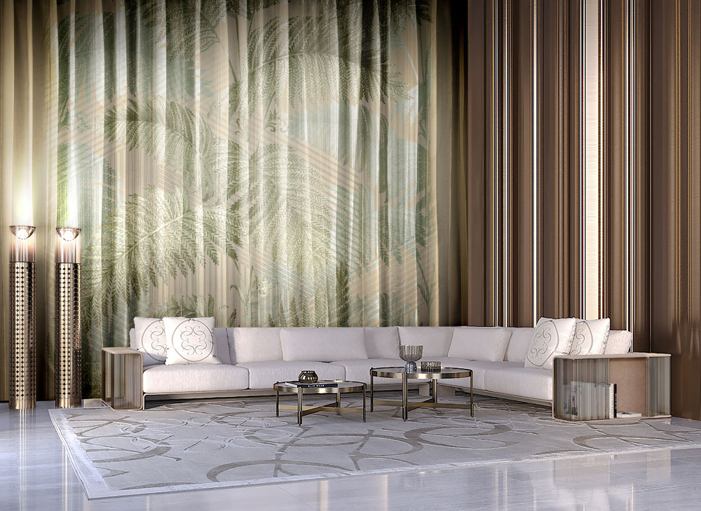 Luxury non-woven wall mural Z64862, 3,18 x 3,15m, Elie Saab, Zambaiti Parati