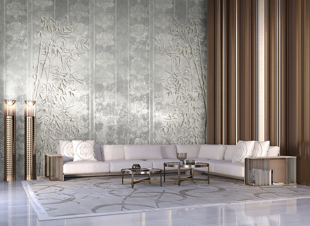 Luxury non-woven wall mural Z6488, 1,06 x 3,15m, Elie Saab, Zambaiti Parati