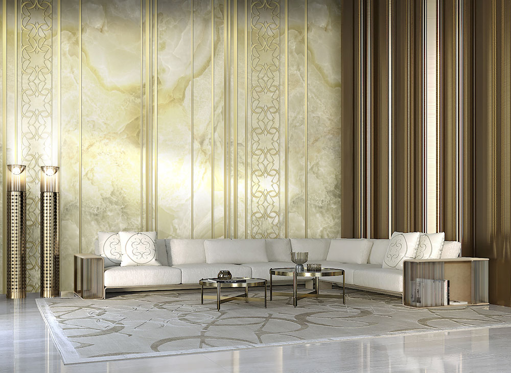 Luxury non-woven wall mural Z6490, 3,18 x 3,15m, Elie Saab, Zambaiti Parat