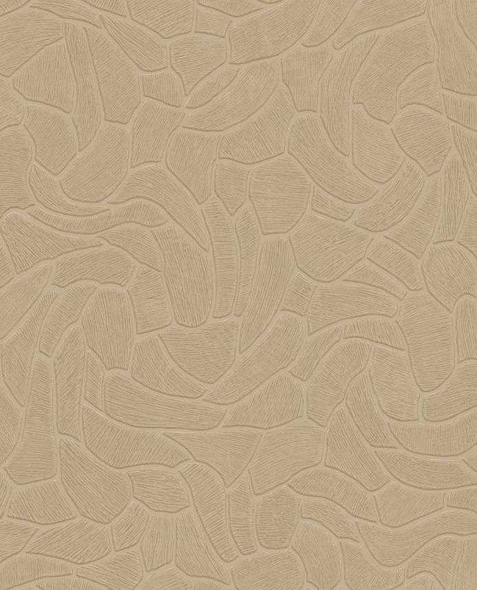 Geometric wallpaper, orange-beige, stone, 363214, Calm Crafted, Eijffinger