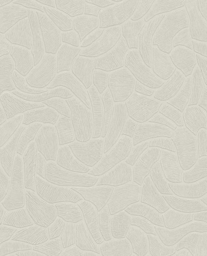 Geometric wallpaper, green-cream, stone, 363217, Calm Crafted, Eijffinger