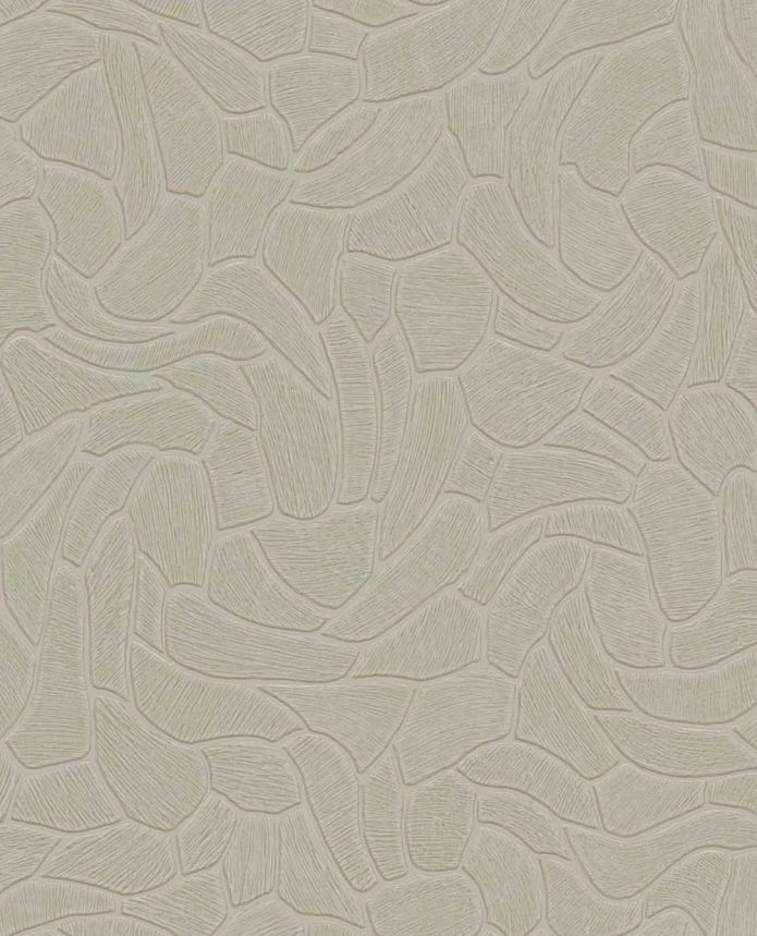 Geometric wallpaper, beige-green, stone, 363218, Calm Crafted, Eijffinger