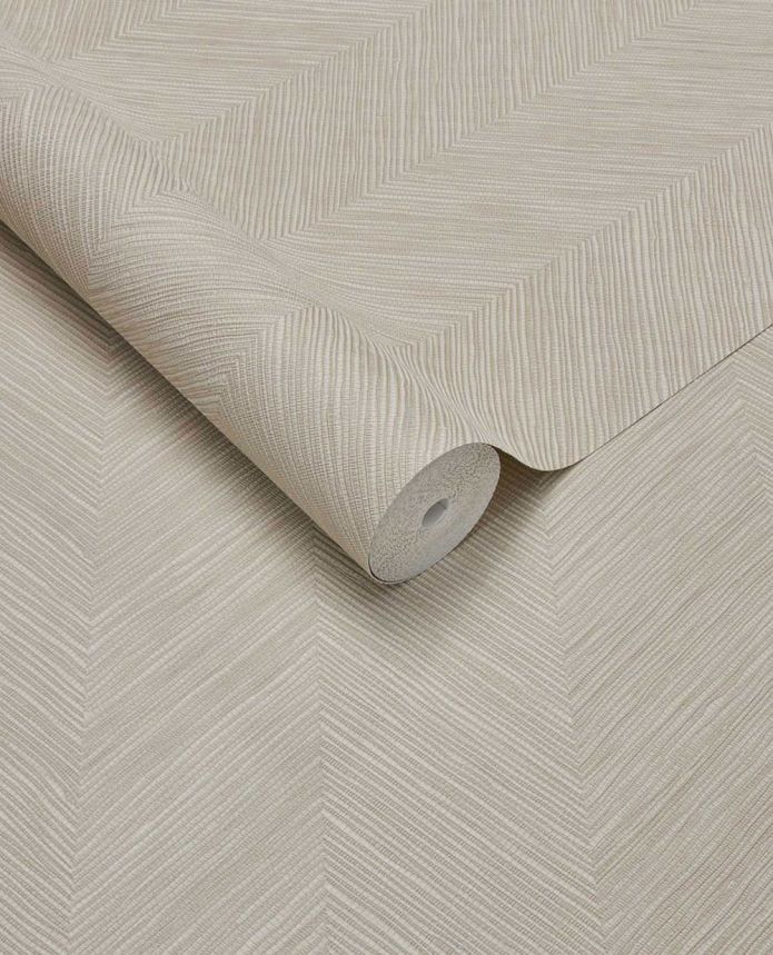 Geometric wallpaper, beige-cream, woven mat effect, 363231, Calm Crafted, Eijffinger