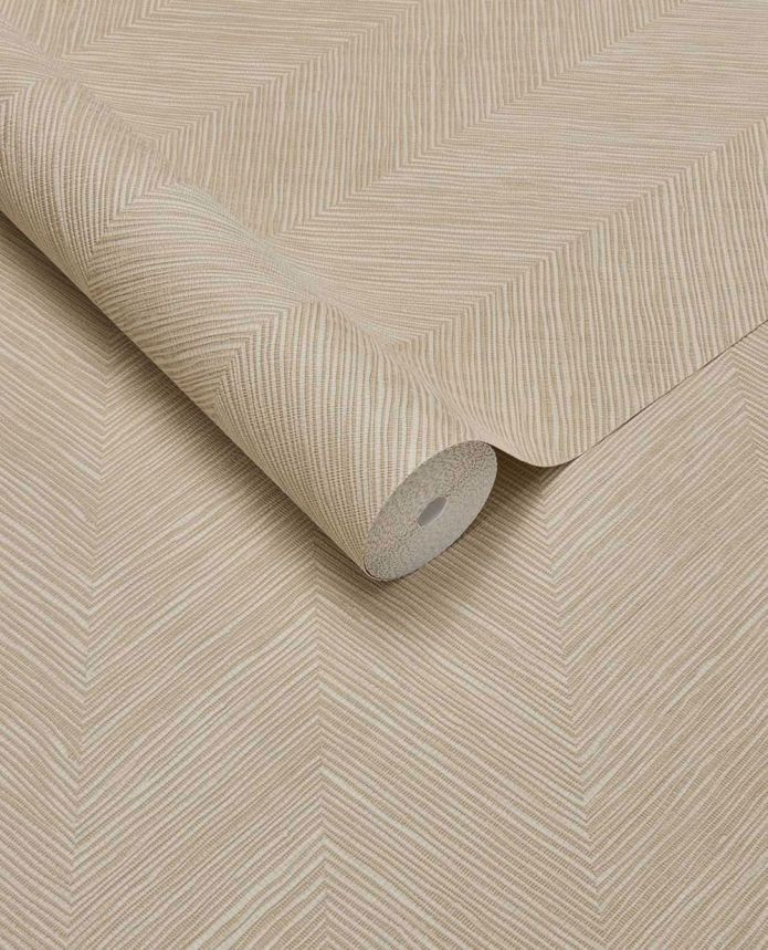 Geometric wallpaper, beige, woven mat effect, 363234, Calm Crafted, Eijffinger