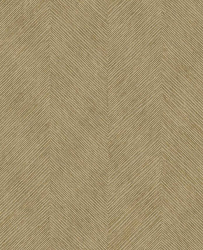 Geometric wallpaper, brown-yellow, woven mat effect, 363237, Calm Crafted, Eijffinger