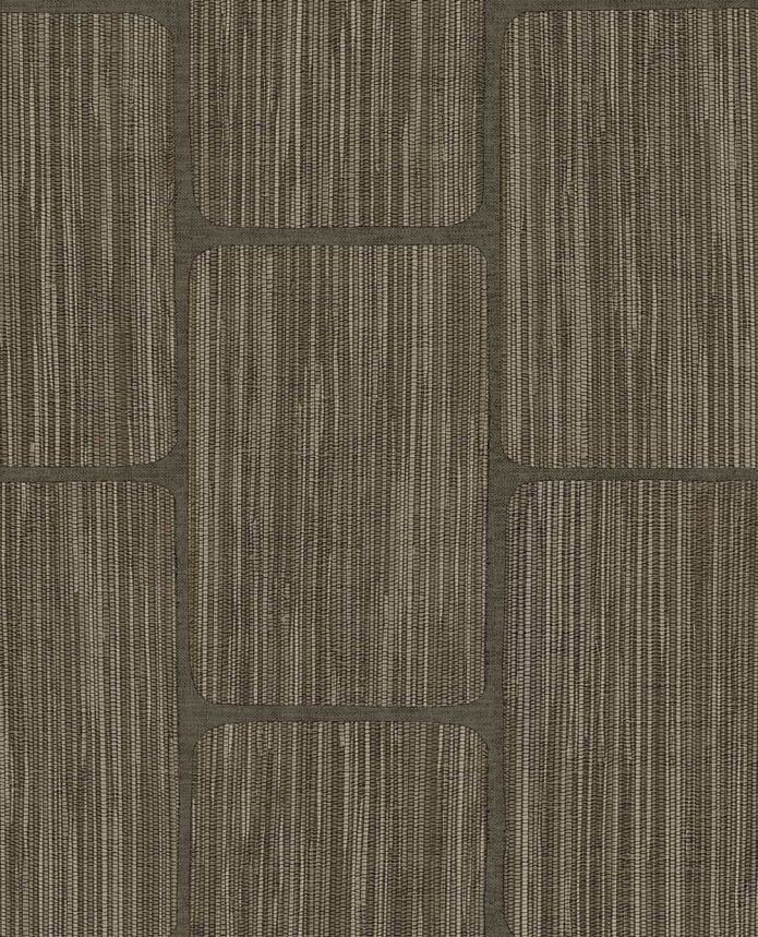 Geometric wallpaper, brown, 363250, Calm Crafted, Eijffinger