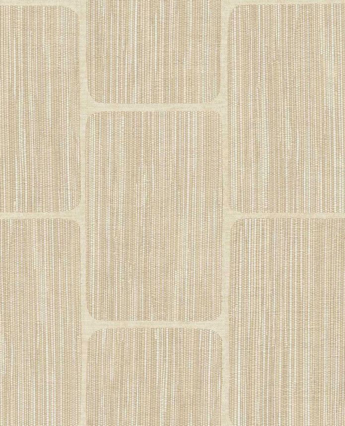 Geometric wallpaper, beige, 363253, Calm Crafted, Eijffinger
