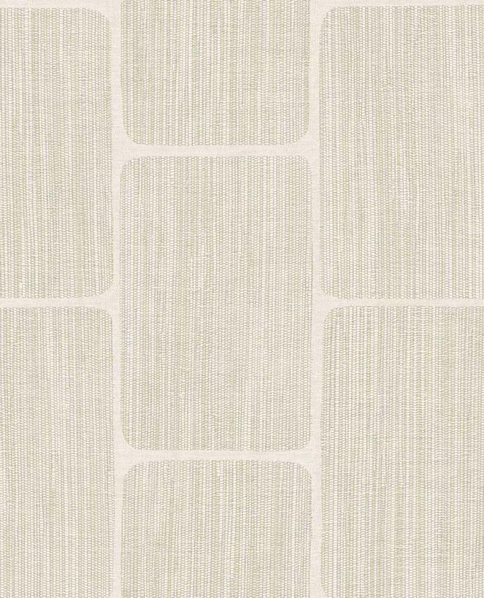 Geometric wallpaper, cream, 363254, Calm Crafted, Eijffinger