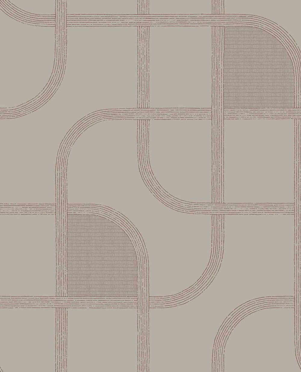 Geometric wallpaper, pink, stripes, 363261, Calm Crafted, Eijffinger
