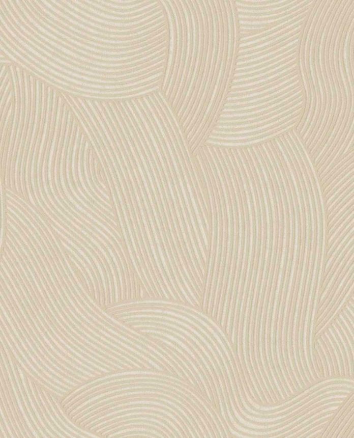 Wallpaper, beige, waves, 363273, Calm Crafted, Eijffinger