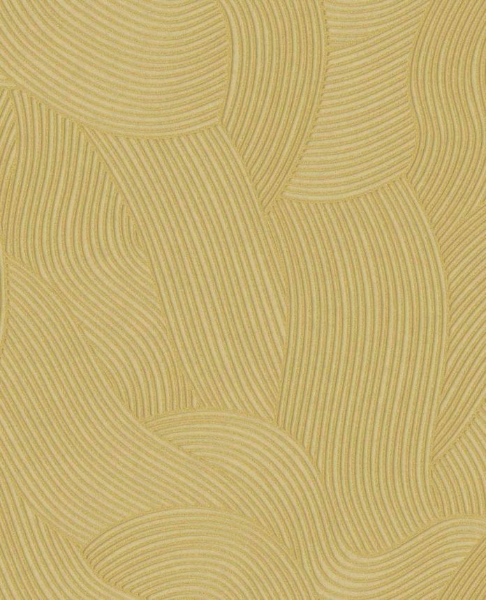 Wallpaper, yellow, waves, 363276, Calm Crafted, Eijffinger