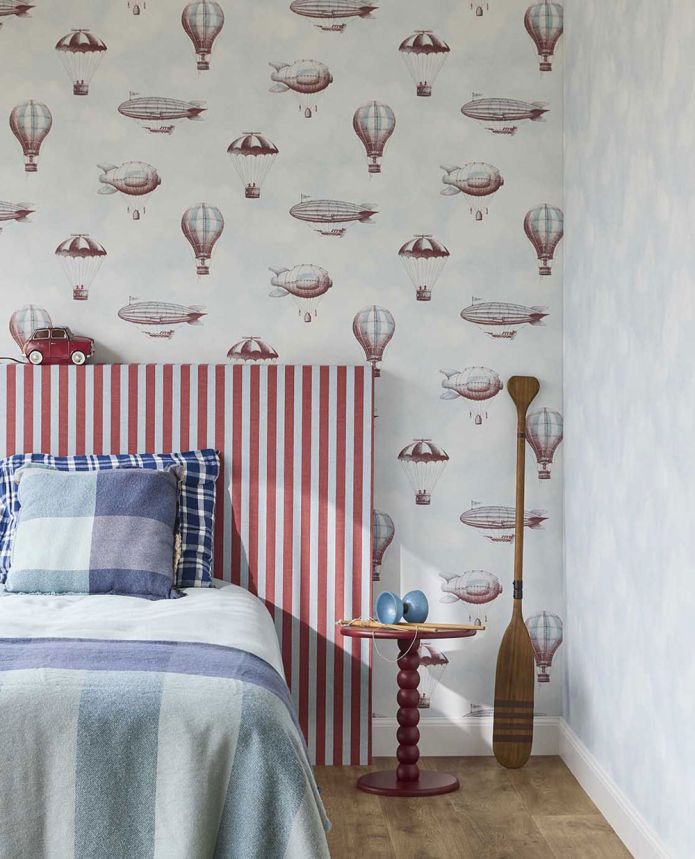 Kids' wallpaper, white-blue, clouds, 363126, Tiny Treasures, Eijffinger