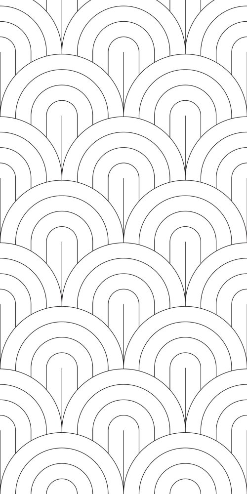 Non-woven wall mural, black and white arch pattern 158935, 150x300cm, Black & White, Esta
