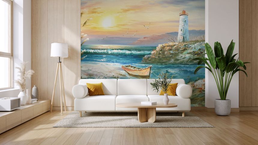 Custom Wall Murals, Lighthouse and Sea, 10200, Vavex