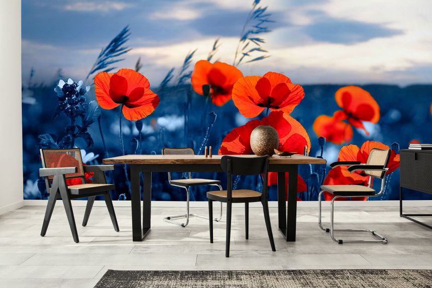 Custom Wall Murals, Poppies, 10202, Vavex