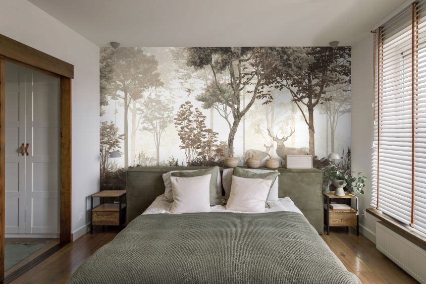Custom Wall Murals, Deer in the Forest, 10223, Vavex