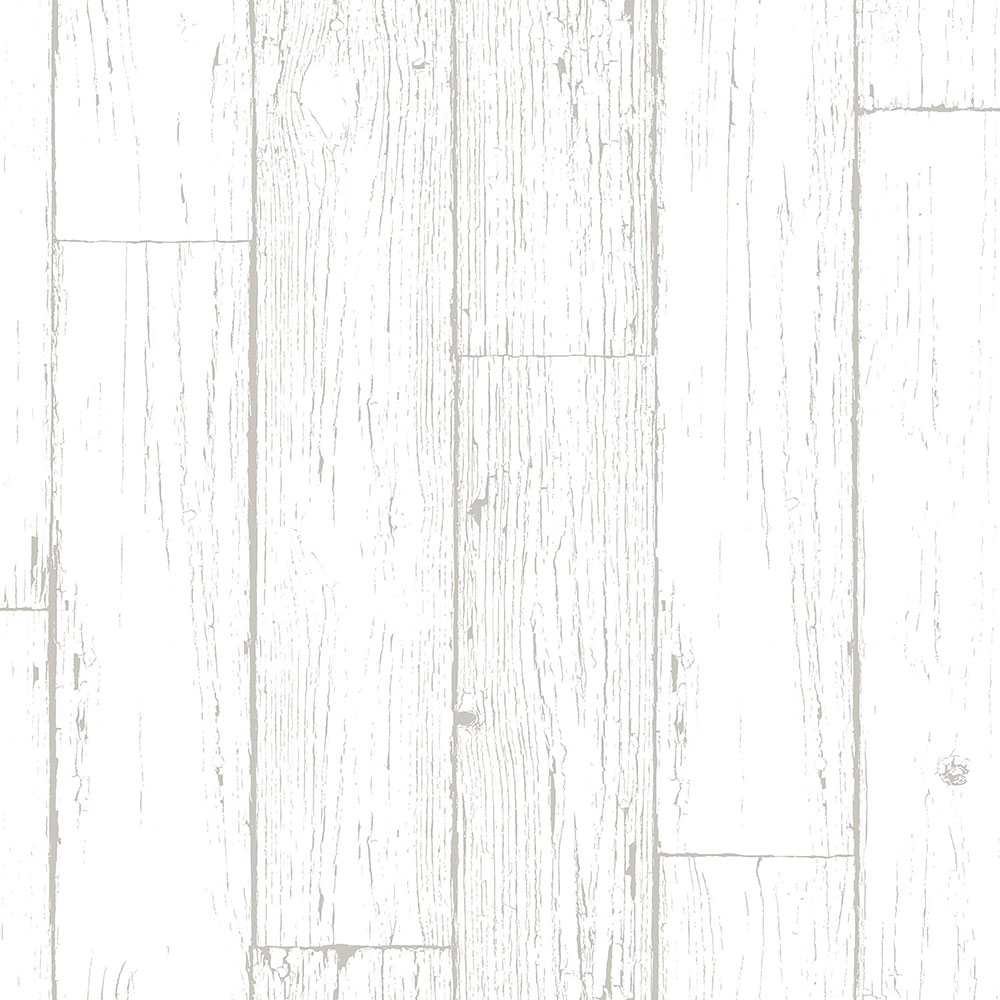 Metallic gray-silver non-woven wallpaper, imitation wood, boards 347551, Matières - Wood, Origin