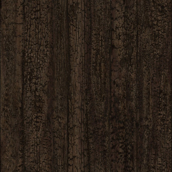Non-woven wallpaper dark brown imitation wood 347527, Matières - Wood, Origin
