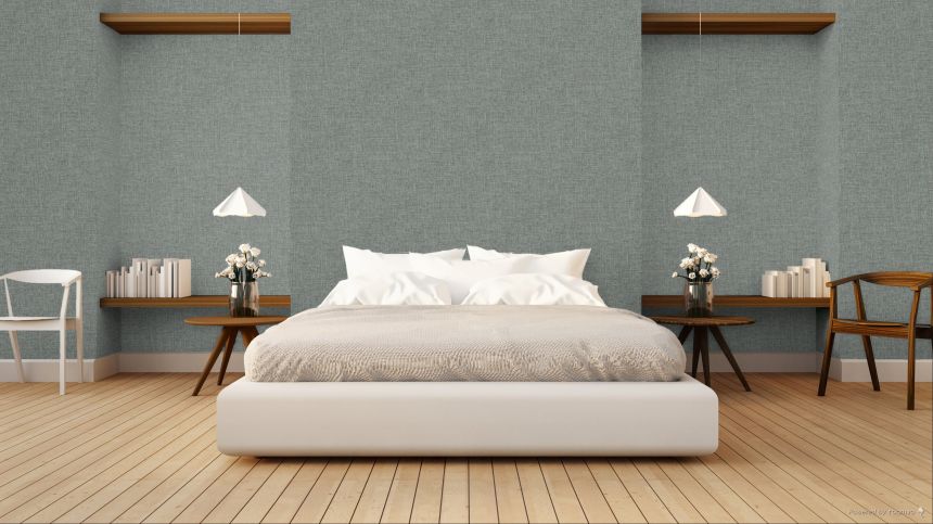 Mélange Fabric Effect Wallpaper, Blue, Grey, RE521046, Renaissance, Design ID