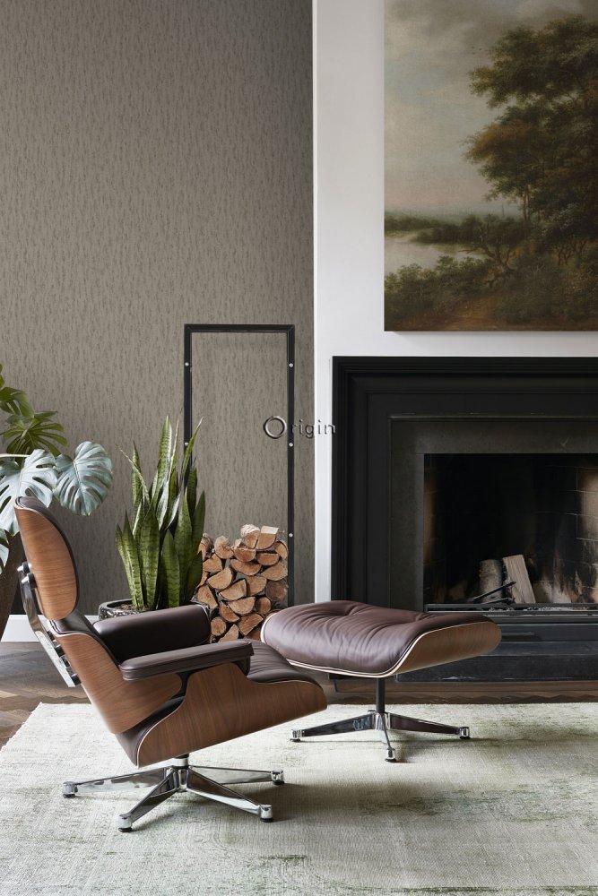 Non-woven wallpaper, imitation of gray stone 347589, Matières - Stone, Origin