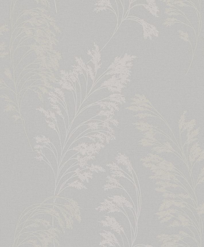 Non-woven wallpaper, gray, pink and silver, Flowers, Leaves, S 82343, Bestseller Basic 1, Marburg