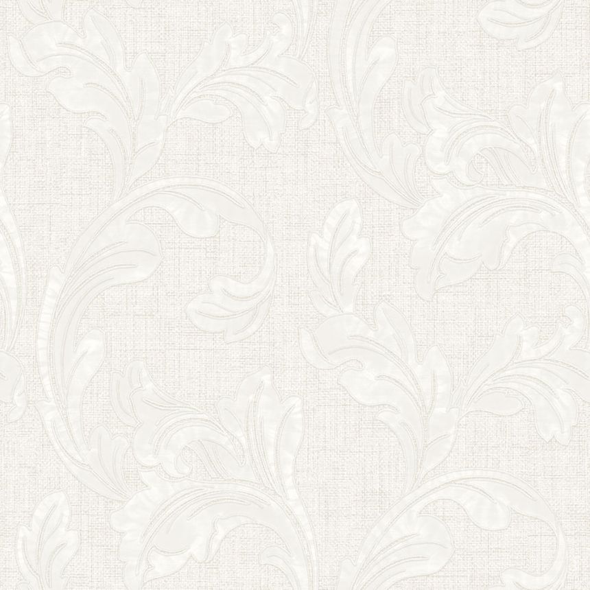 Non-woven wallpaper, off-white, leaves, Z40003, Tradizione Italiana 3, Zambaiti Parati