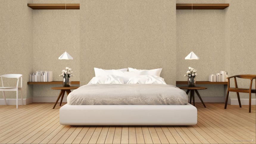 Non-woven wallpaper, light beige, imitation of a luxurious plaster finish, Z40018, Tradizione Italiana 3, Zambaiti Parati