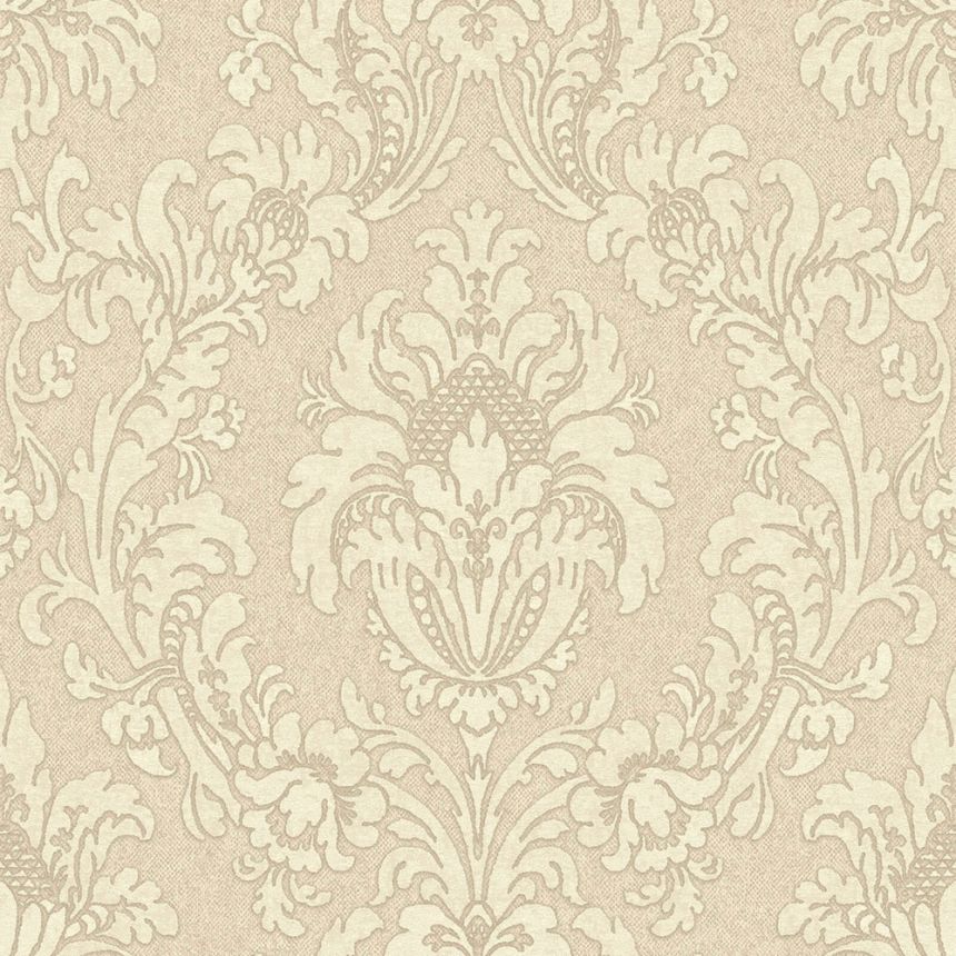 Castle-pattern non-woven wallpaper, off-white, Z40041, Tradizione Italiana 3, Zambaiti Parati
